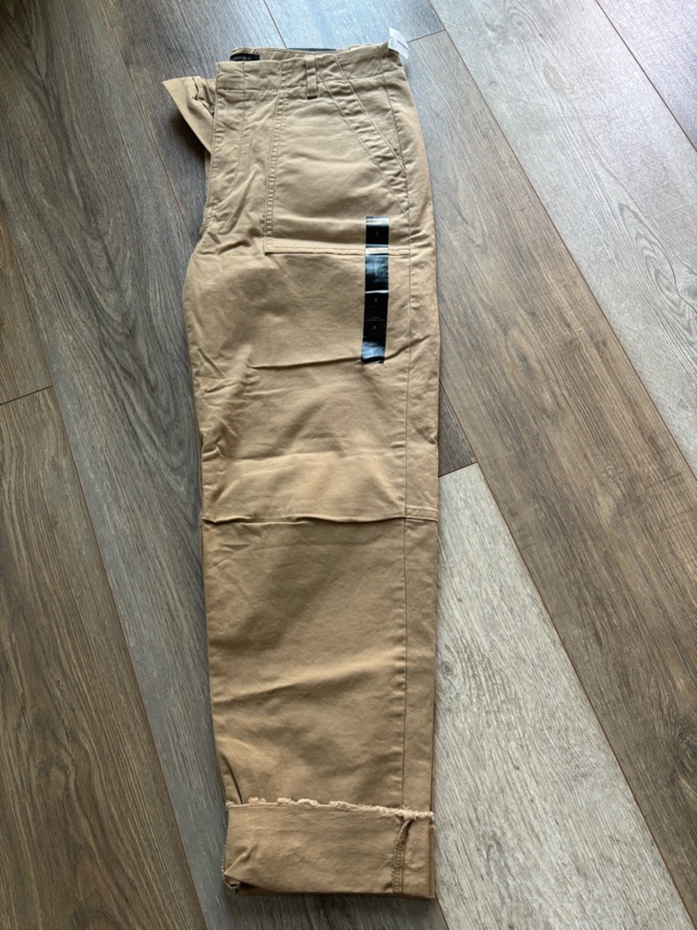 Banana Republic Tan Cargo Capris with Cuffed Hem